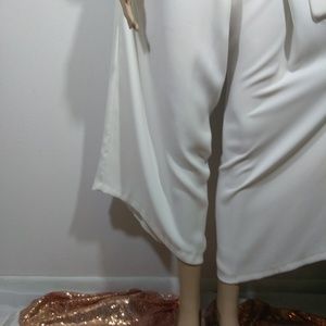 ZARA BASIC Womans Wide Leg Palazzo High Tie